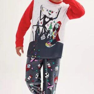 😍 3x $25 Clearance NWT Men's Nightmare Before Christmas PJs Lounge Jammies Set